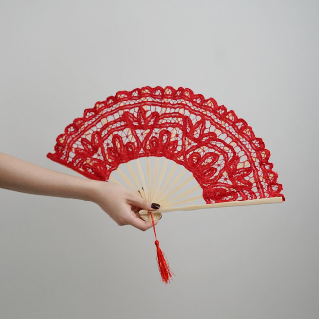 로맨틱 레이스 부채