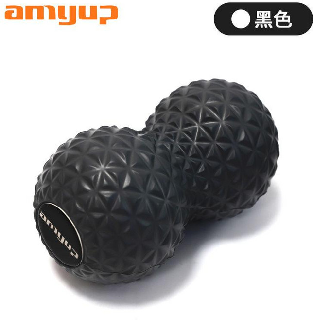 amyup 花生球按摩球, 鑽石雙球 - 黑色, 1個
