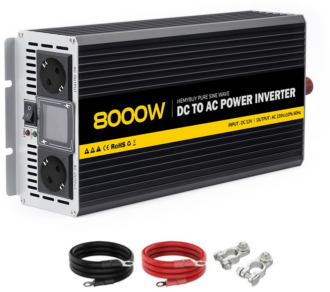 해마이바이 인버터 순수정현파 국내용 차량용 60Hz 220V, 1개, 8000W, 12V