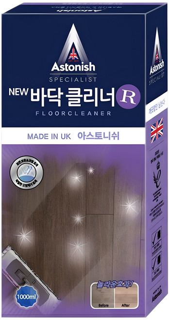 아스토니쉬 바닥 클리너 라벤더, 1L, 1개