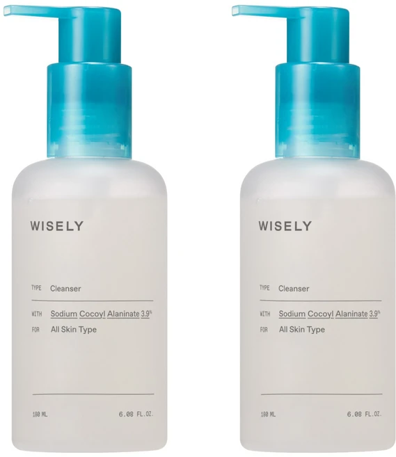 와이즐리 저자극 약산성 클렌징폼, 2개, 180ml - 쿠팡
