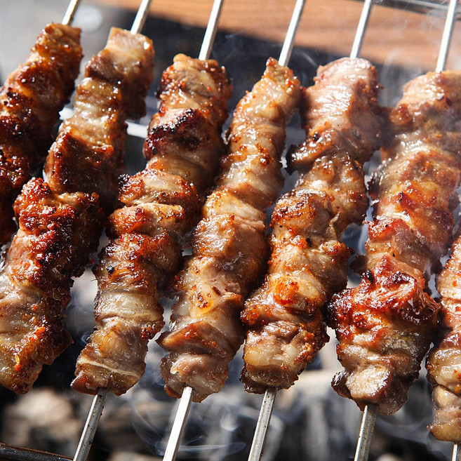 [손질양고기] 호주산 캠핑 양고기 램 숄더랙 큐브 양꼬치 냉장 1kg 세트 양갈비 양고기갈비 어린양 갈비살 양갈비살 구이용 소스 시즈닝 쯔란, <b.5> 캠핑세트 5호, 1개