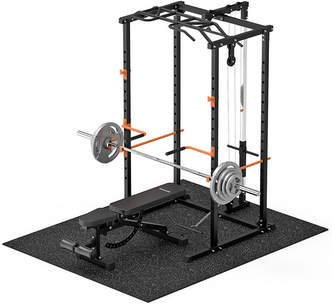 이고진 파워랙 홈짐 2022 풀세트 방문설치 홈트레이닝기구 스쿼트랙, 파워랙홈짐 2022 풀세트(크롬바벨원판)