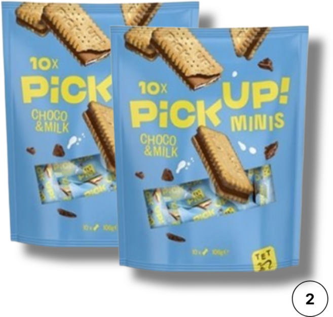 발센 픽업 미니스 초코&밀크, 2개, 106g