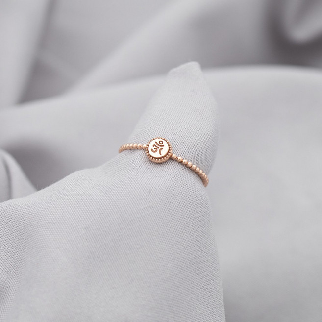 루키스톤 14k 티마스 옴자 실반지 14k반지