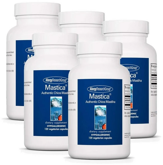 알러지리서치그룹 마스티카 매스틱검 캡슐 Allergy Research Group Mastica, 5개, 120정 - 쿠팡