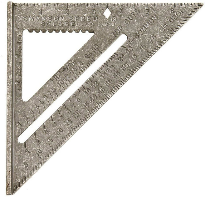 스완슨 툴 주식회사 S0101 7인치 스피드 스퀘어 블루, Speed Square (plain), 7 Inch, 1개