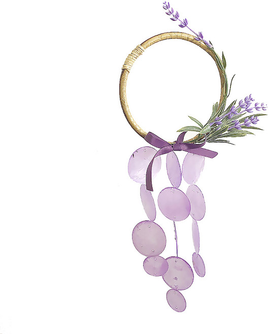 [호유즈] 자개모빌 만들기키트 DIY 라벤더 리스, 바이올렛M