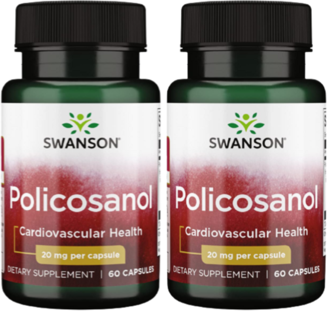 [Swanson] 폴리코사놀 20 mg 60 캡슐 2 SET, 30정, 2개