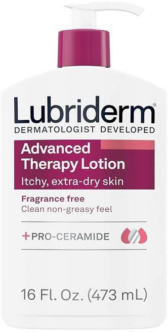 Lubriderm 어드밴스드 테라피 바디 로션 473 ml (16 액량 온스), 473ml, 1개