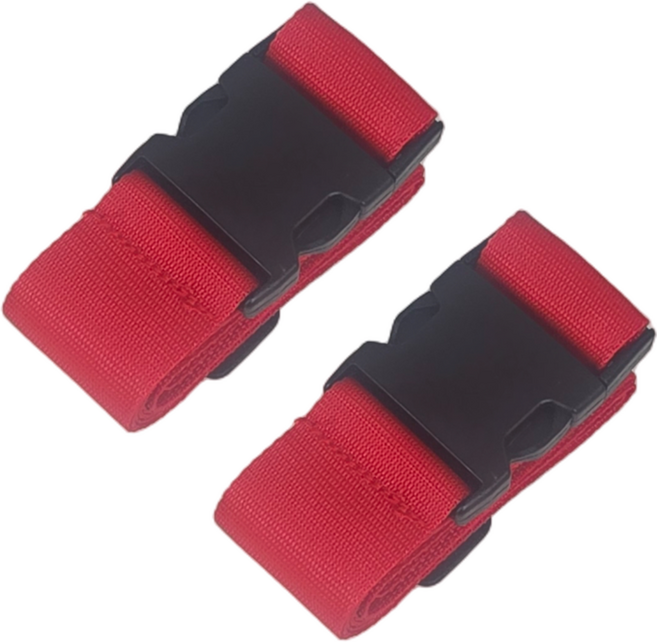 샤공방 넓은 50mm 다용도 매트리스 토퍼 보관 고정 버클 스트랩 2P, 빨강, 2개