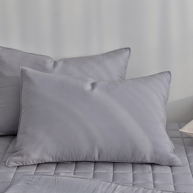 먼지없는 모달 100% 부드러운 누빔 베개 커버 50x70 2P