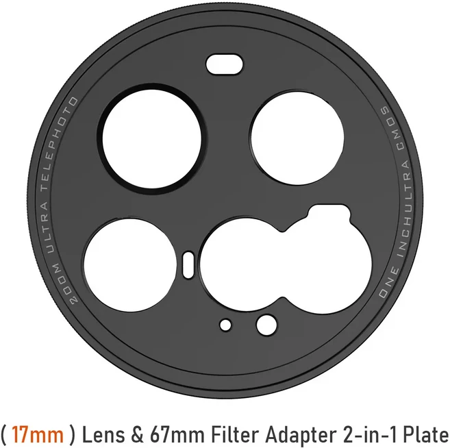 Fotorgear T-마운트17mm 렌즈 스레드 및 67mm 필터 어댑터 Xiaomi 15 Ultra 전화 케이스 액세서리 용 2-in