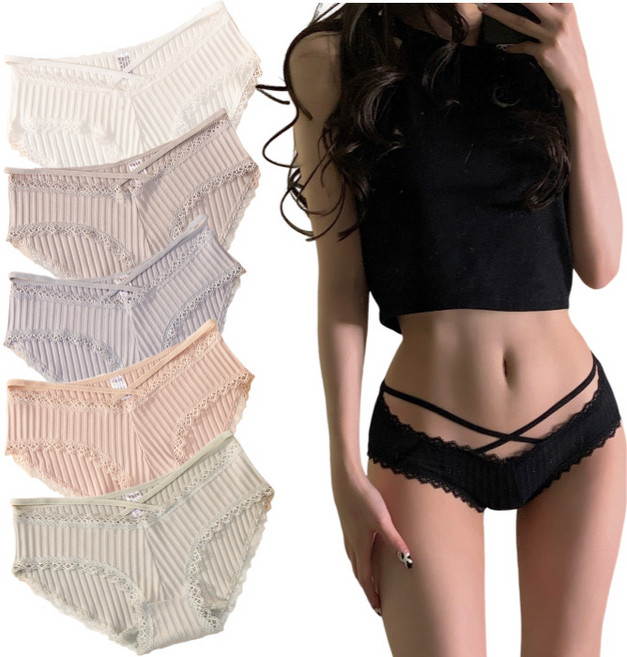 LUMANOKI 여성 레이스 섹시 팬티 6종 세트