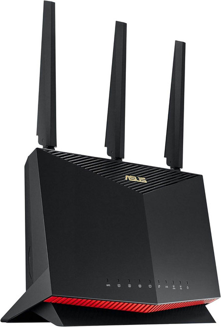 에이수스 듀얼밴드 5700M 풀 기가비트 원키 가속 성능 2.5G 포트 와이파이6 PS5 네트워크 유무선공유기, RT-AX86U, 1개