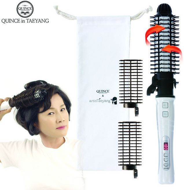 퀸스IN태양 오토롤링 브러쉬고데기 시즌1+헤어롤2개+파우치1개 자동회전 에어뽕 뿌리볼륨 볼륨웨이브 헤어롤탈착 봉고데기사용가능 해외겸용