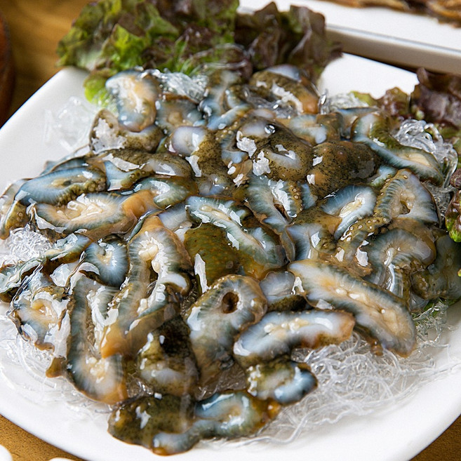 신선A급 국내산 자연산 활해삼 생해삼 해삼내장고노와다, 1개, 500g(2-6미 내외)