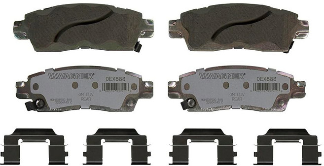 바그너 QS ZD883 디스크 브레이크 패드 세트 부드럽고 조용한 스톱을 위한 모따기 가장자리 2009-2017 트래버스에, OEX - Ceramic, OEX883, 1개