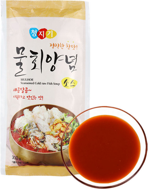 무아식품 청지기 물회 양념 소스 300g / 식당 다대기 회 무침 양념 포장 배달, 1개