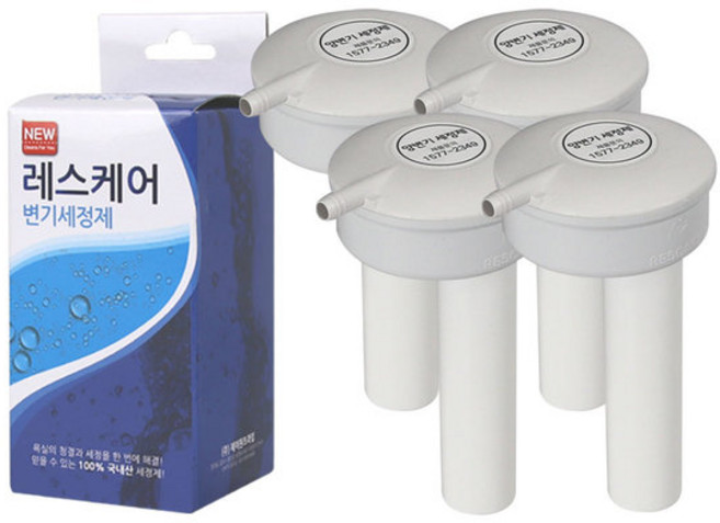 레스케어 자동 양변기 세정제 변기세정제 변기청소, 4개, 30g