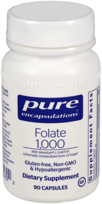 퓨어 인캡슐레이션 Pure Encapsulations Folate 1000 엽산 90캡슐, 1개, 90정 - 쿠팡