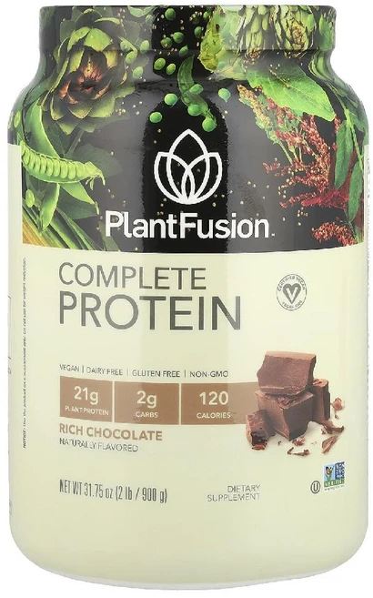 플랜트퓨전 PlantFusion Complete Protein 단백질 진한 초콜릿 900g, 1개 - 쿠팡