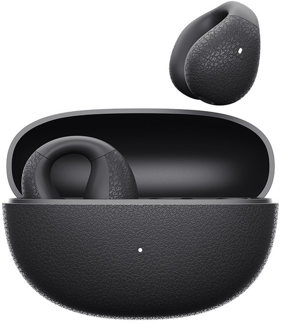 QCY 귀걸이 오픈형 블루투스 이어폰 QCY CT01 APP 블랙 22시간 방수가능