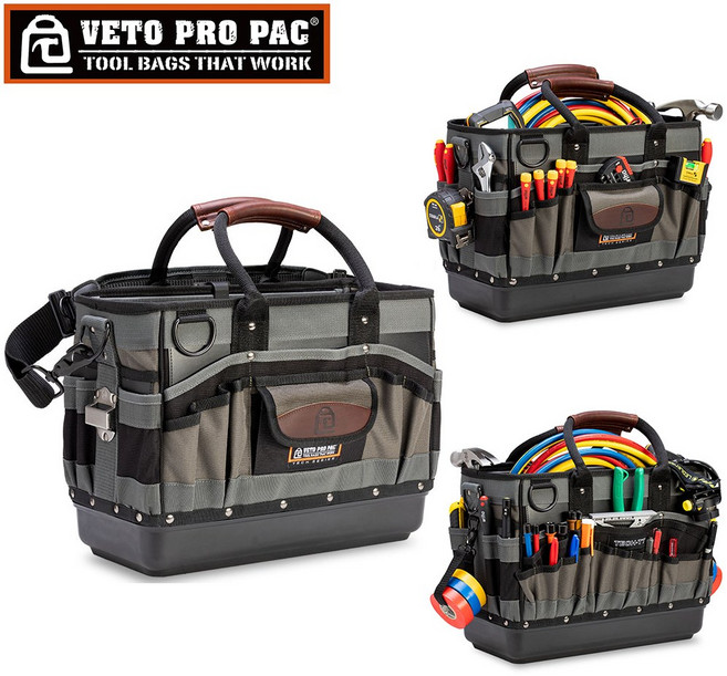 베토 프로팩 대형 공구가방 TECH-LC 이동식 수납 툴백 휴대용 veto pro pac, 1개