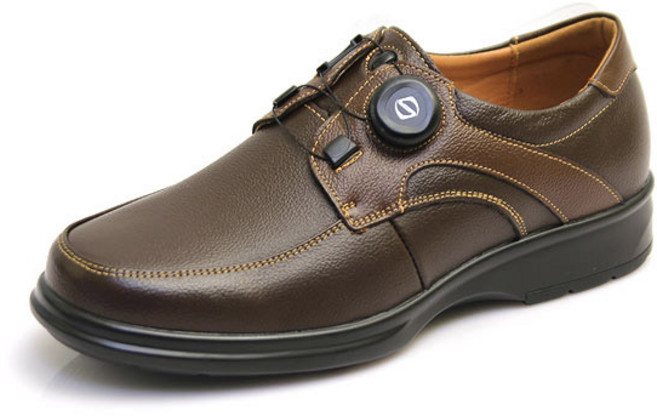 [모피어스]천연소가죽 원터치 다이얼 남성 캐주얼화 로퍼 구두 스니커즈 BK0811