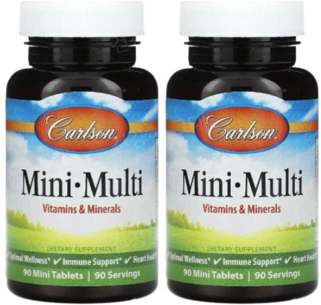Carlson 미니멀티 멀티미네랄 Mini Multi Multi-Mineral, 2개, 90정 - 쿠팡