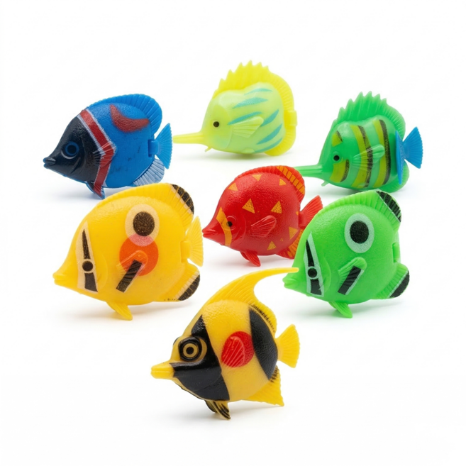 수족관용 물놀이 인조물고기, 1세트