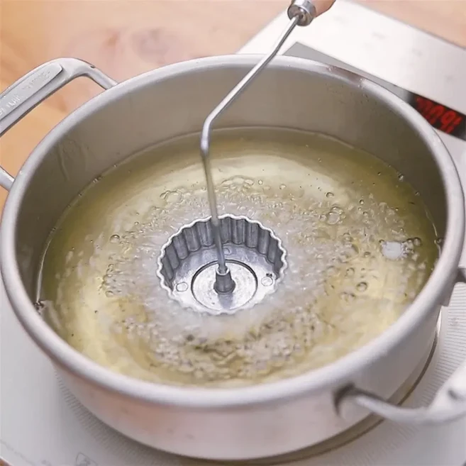 알루미늄 합금 붙지 않는 숟가락 튀김 몰드 로제트 쿠키 와플 케이크 링 몰드 파쇄 당근 쿠키 주방 베이킹, 04 2