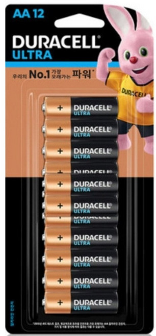 듀라셀 울트라 알카라인 건전지 AA 12개입 옵션선택, 1개