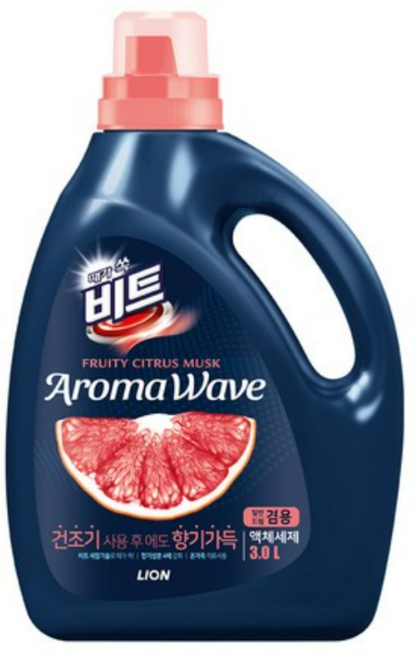 비트 아로마웨이브 일반 드럼 겸용 본품 시트러스향, 3L, 1개