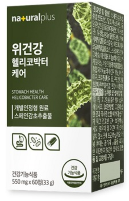 감초추출물 위건강 헬리코박터 케어60정, 1개