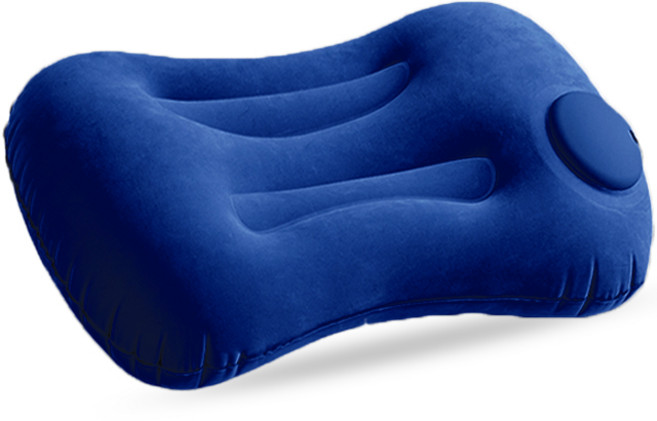 어반옴므 펌프내장 휴대용 에어베개 여행용 캠핑베개, 네이비, 1개