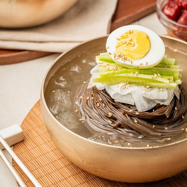 면옥냉면 쫄깃한 함흥식 칡물냉면 (동치미맛 육수) 면10인분+육수 10개, 550g