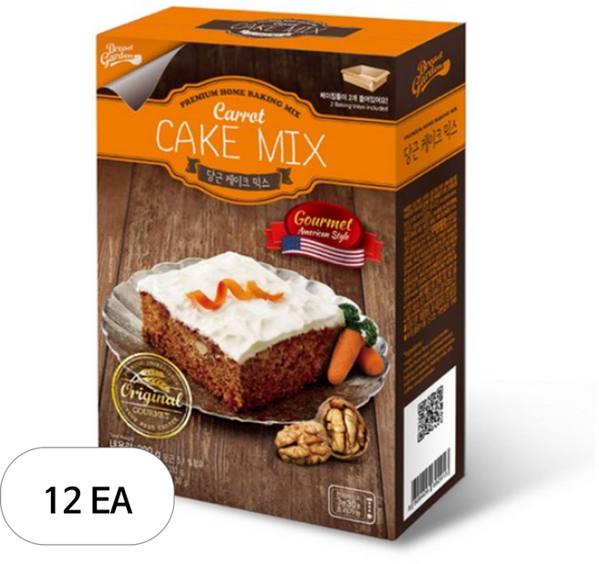 브레드가든 당근케이크믹스, 380g, 12개