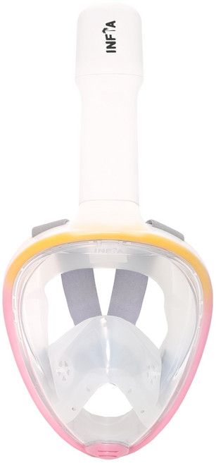 인피아 풀페이스 스노쿨링마스크 스노쿨링 세트, 선라이즈