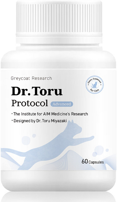 야옹섬 닥터토루 신부전 고양이 AIM 신장 영양제 미야자키 토루 박사 설계, 1개, 60회분