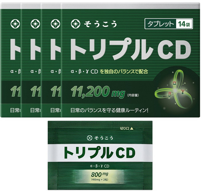 [본사출고] 소우코우 트리플 CD 다이어트 식품 (알파CD 베타CD 감마CD), 4박스, 14회분