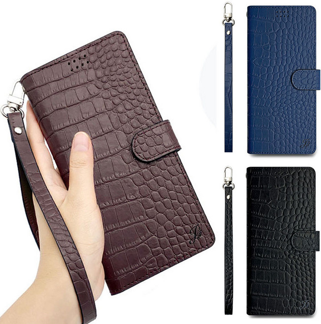 갤럭시 와이드8 M16 5G (M166) 소가죽 천연가죽 손목 스트랩 카드 지갑 휴대폰 다이어리 케이스 GJSDJCL