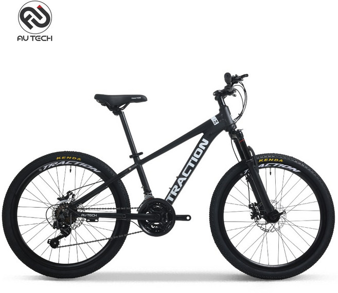 트랙션 M724 성인 중학생 출퇴근 MTB 로드 24인치 알루미늄 시마노21단 자전거, 1개, 158cm, M724 블랙/화이트 {BW}