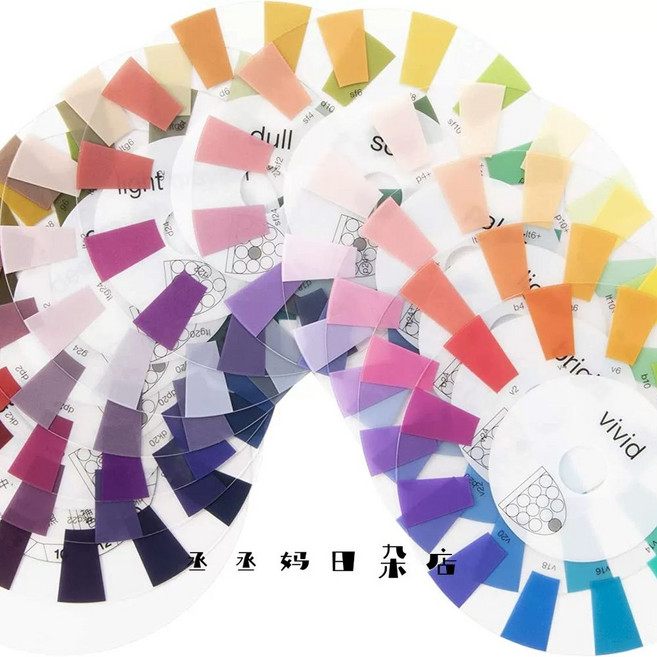 퍼스널 컬러 가이드 립 진단 교구 네일 의류 배색 패치 강의 웜톤 한복 색상표, 1개, 132색상 카드
