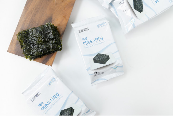 [어촌맛김] 재래 도시락김 - (아버지의 노하우로 딸이 구운 맛있는 김), 40봉, 40개