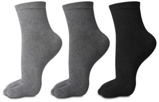 100% 천연 순면 국산 남성 봄 유니키 발가락 중목양말 세트