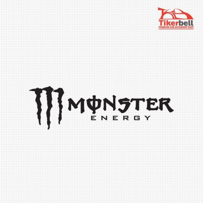 티커벨 Monster Energy 로고 캠핑 데칼스티커 TKCAMP, 그레이, 대형, 1개
