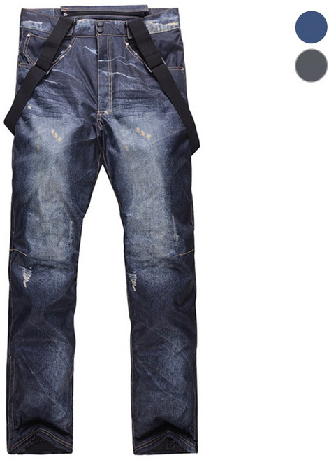 SUB22 남성 보드복 겨울 데님 스키 보드바지