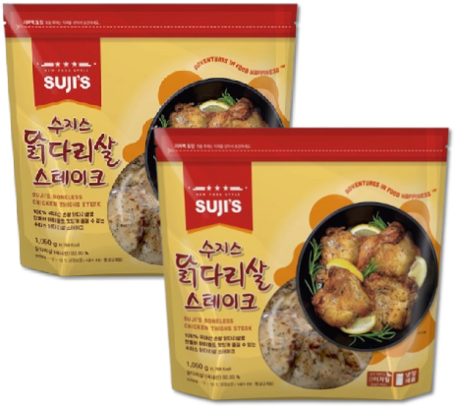 [코스트코] 수지스 닭다리살 스테이크 아이스박스 아이스팩포장 /냉장식품, 2개, 1.05kg