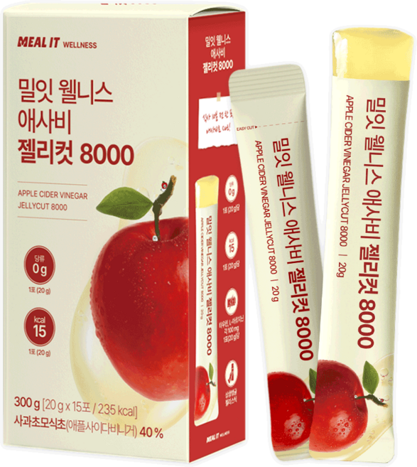 밀잇 웰니스 애사비 젤리컷 8000mg, 1박스, 300g